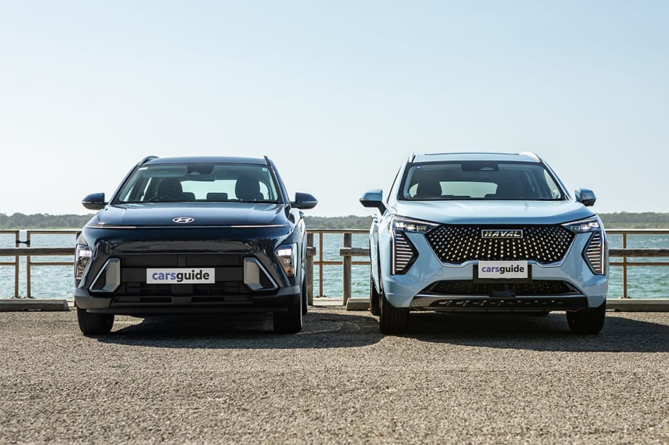 Hyundai Kona Hybrid vs GWM Haval Jolion Hybrid electric car 2024 ...